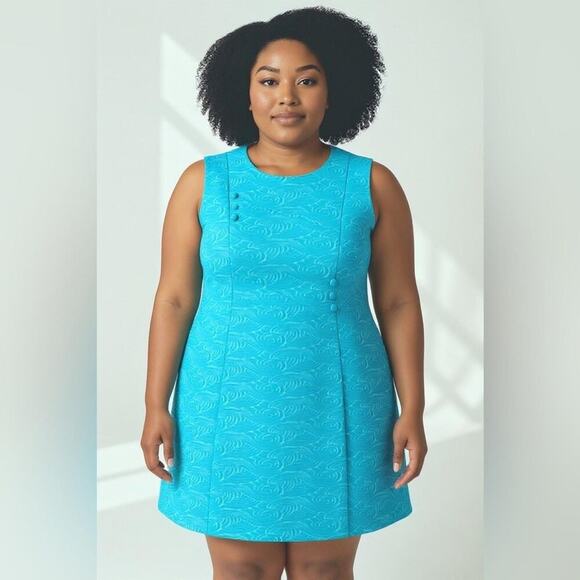 Dresses & Skirts - Vintage 60s sleeveless womens plus size dress